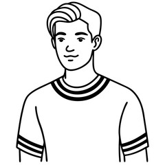 T-shirt line art vector