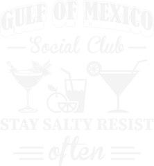 Gulf of Mexico Social Club Progressive Liberal Svg Design