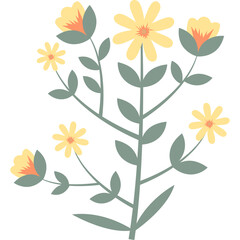 Organic Floral Element