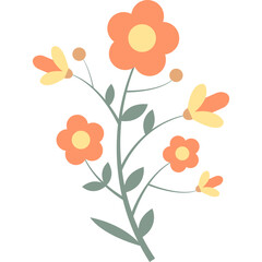 Organic Floral Element