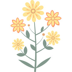 Organic Floral Element