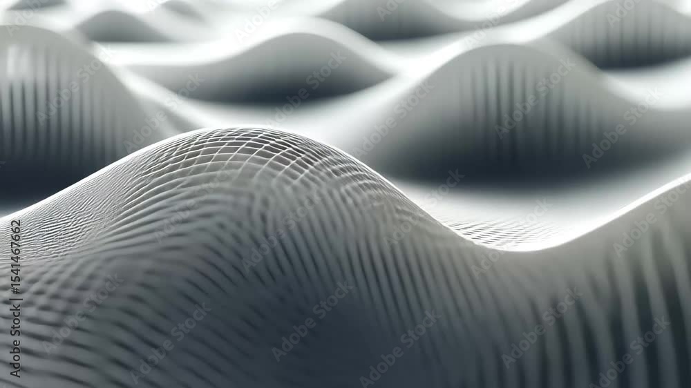 Poster futuristic grid surface depicting abstract shockwave patterns with seamless flow, abstract shockwave