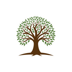 Obraz premium Natural Tree Logo Design