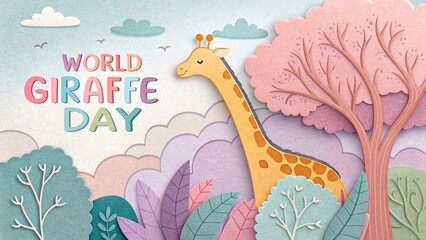 World Giraffe Day, Protect endangered 3D giraffes by supporting habitat conservation and global awareness efforts.