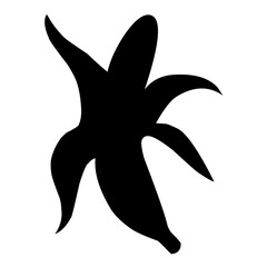 Banana silhouette vector