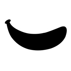 Banana silhouette vector