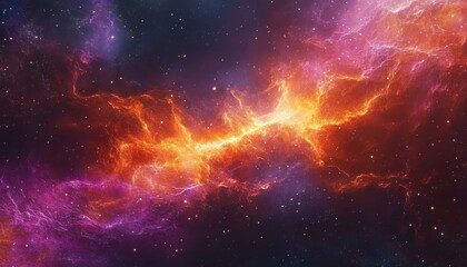 Fototapeta premium Stunning Cosmic Splendor of Orion A Breathtaking Nebula and Starburst Display in the Universe