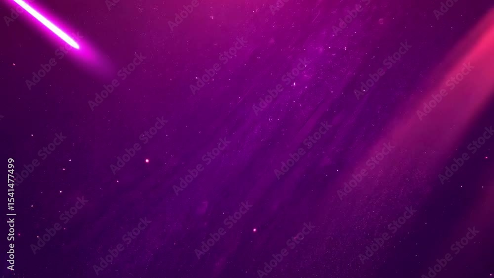 Poster beautiful pink light rays and sparkling stars create a dreamlike atmosphere in a cosmic backdrop, pi