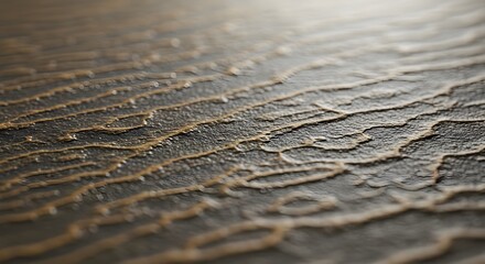 Close-up Texture of Dark Wood Grain with Golden Highlights Natural Wood Background
