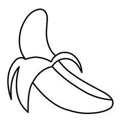 banana vector line