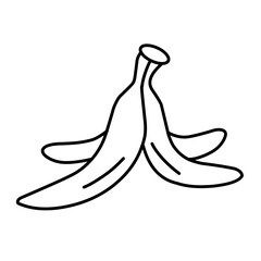 banana vector line