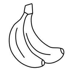 banana vector line