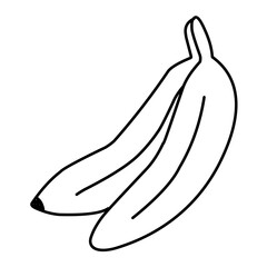 banana vector line