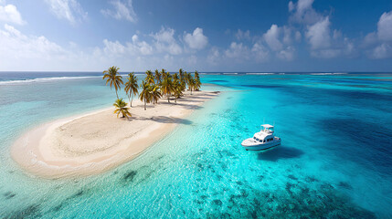 Tropical Island Paradise with Private Yacht