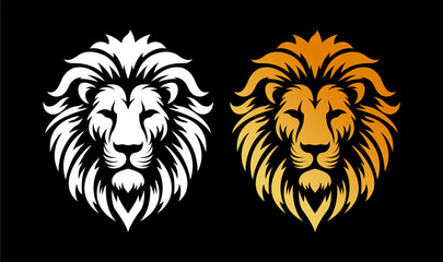 Lion Head Shape Vector for Logo design