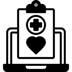 Obraz premium Digital Health mixed icon