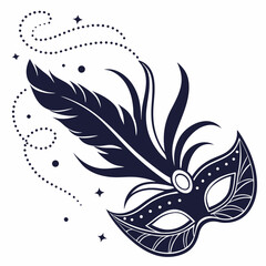 carnival mask vector illustration