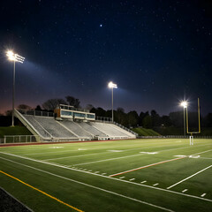lacrosse field at night