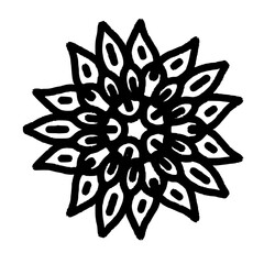 Decorative flower pattern abstract