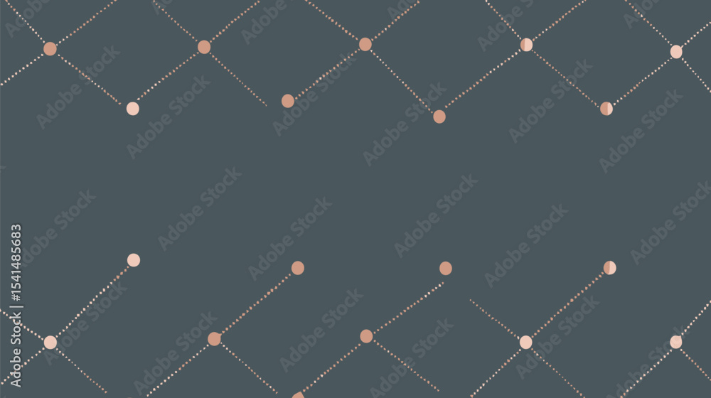 Poster geometric pattern dots connect diagonally minimalist backdrop grid