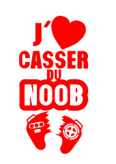 aime casser du noob manette jeux