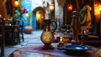 Middle eastern traditional and authentic cuisine