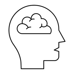 Financial Mindset outline icon