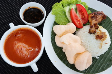 indonesian traditional food grilled chicken ayam  bakar parape