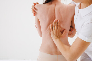 Manual Spine Examination by Rehabilitation Specialist for Scoliosis, Curvature, or Spinal...