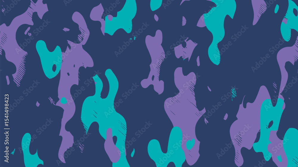 Poster abstract shapes overlap creating vibrant background modern design illustration