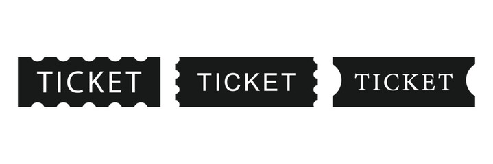 Ticket glyph icon