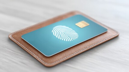 A futuristic digital wallet used for modern transactions. Online financial transactions. Online payment systems and online banking.