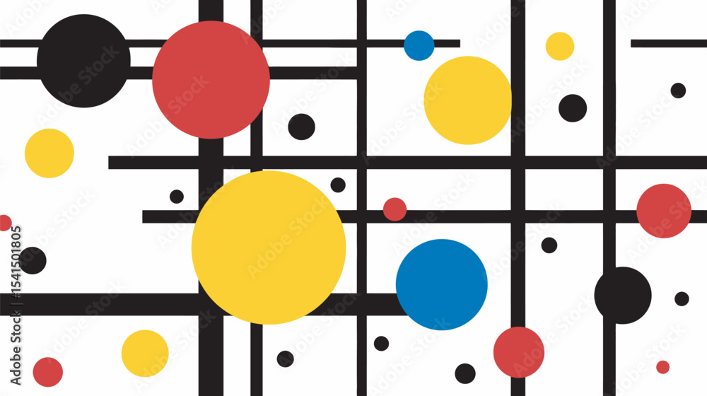 Aufkleber abstract shapes combine boldly inside minimalist artistic expression background presentation