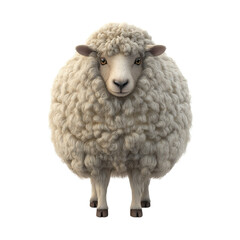 Naklejka premium sheep isolated on white or transparent background 