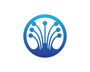 Circuit Logo Template vector