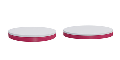 3d product display podium icon on isolated background