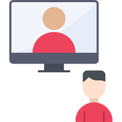 Virtual Class Vector Icon Design