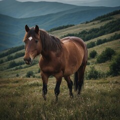 Obraz premium horse in the field