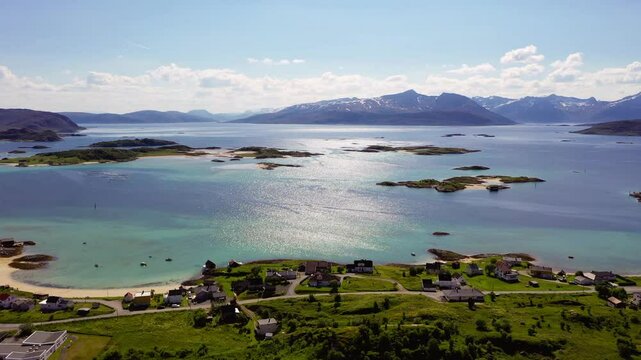 beautiful summer seascape. Norway