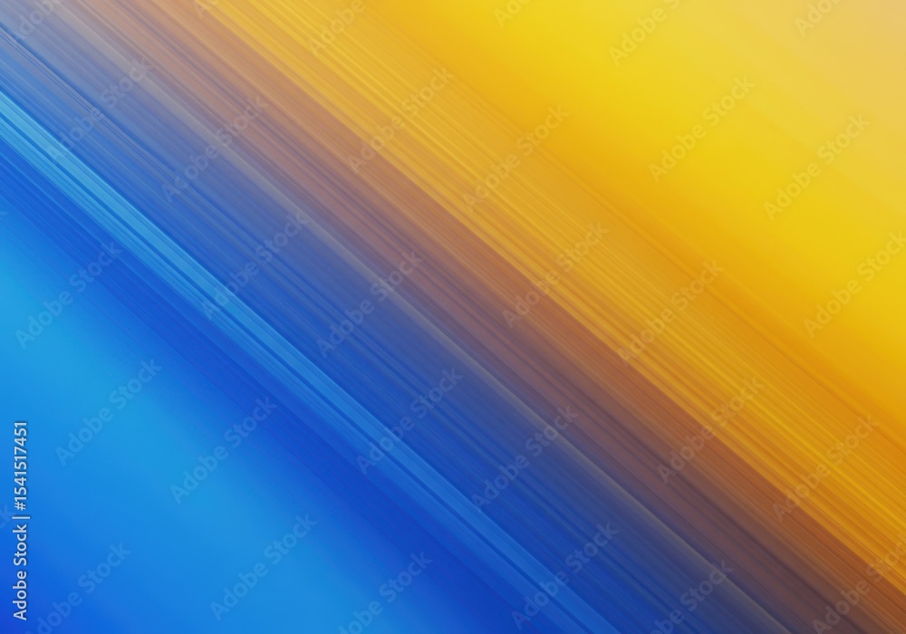 Poster abstract blue and yellow diagonal gradient with motion blur effect, modern background