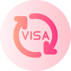 Renewal gradient icon