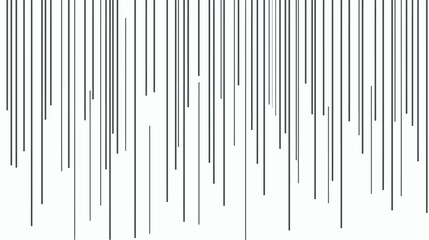Fototapeta premium Dark lines descend abstractly minimal white backdrop decoratively simple