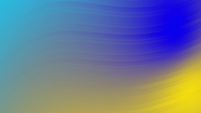 Sfumatura Astratta di Blu, Giallo e Verde
