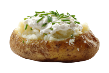 Comforting sour cream baked potato