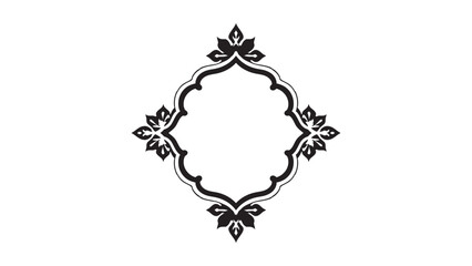 Swirl and Leaf Decorative Divider Element