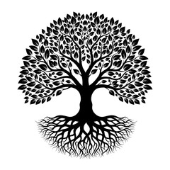 Obraz premium Stylized tree outline design