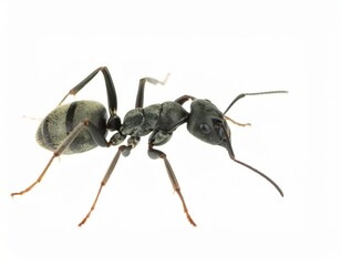 Termite close view over white background, no shadow