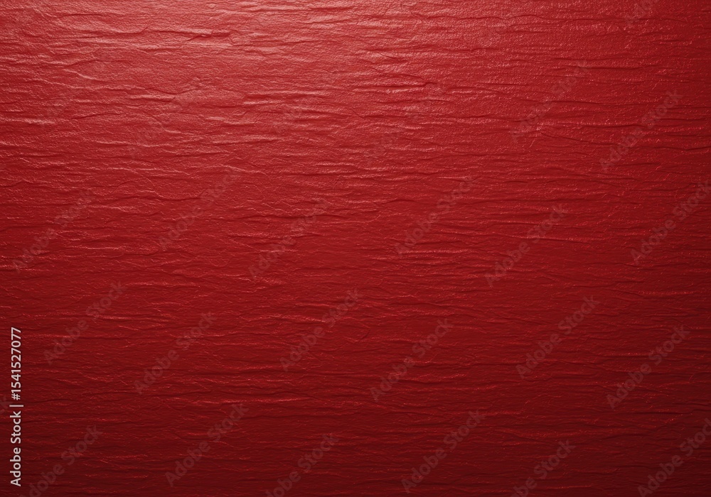 Poster textured red surface with subtle horizontal lines creates a rich background, close up