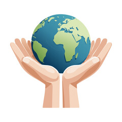  Open Hands Presenting Our Blue Planet