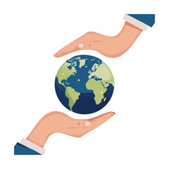 Gentle Hands Cradling the Small Earth